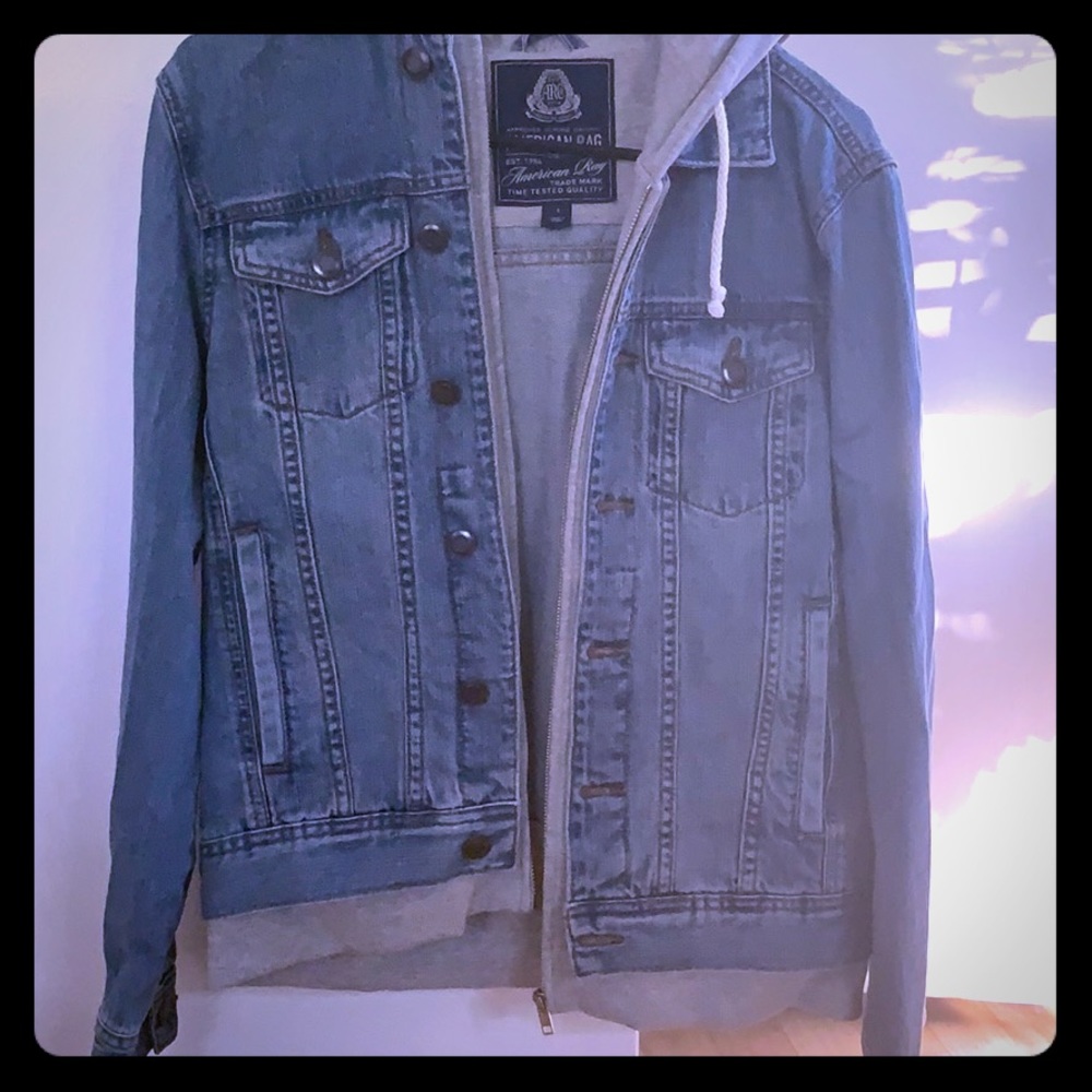 COPY - Men’s Jean jacket with hoodie and zipper
